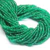 Green Quartz Faceted Roundel Beads Strand Length 14 Inches and Size 4mm approx.